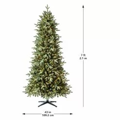 Promo ✨ 7ft. Pre-Lit Denison Slim Fir Artificial Christmas Tree, Fairy Warm White LED Lights by Ashland® ✔️ 15 Promo ✨ 7ft. Pre-Lit Denison Slim Fir Artificial Christmas Tree, Fairy Warm White LED Lights by Ashland® ✔️ -Ashland Online Store 10671962 13