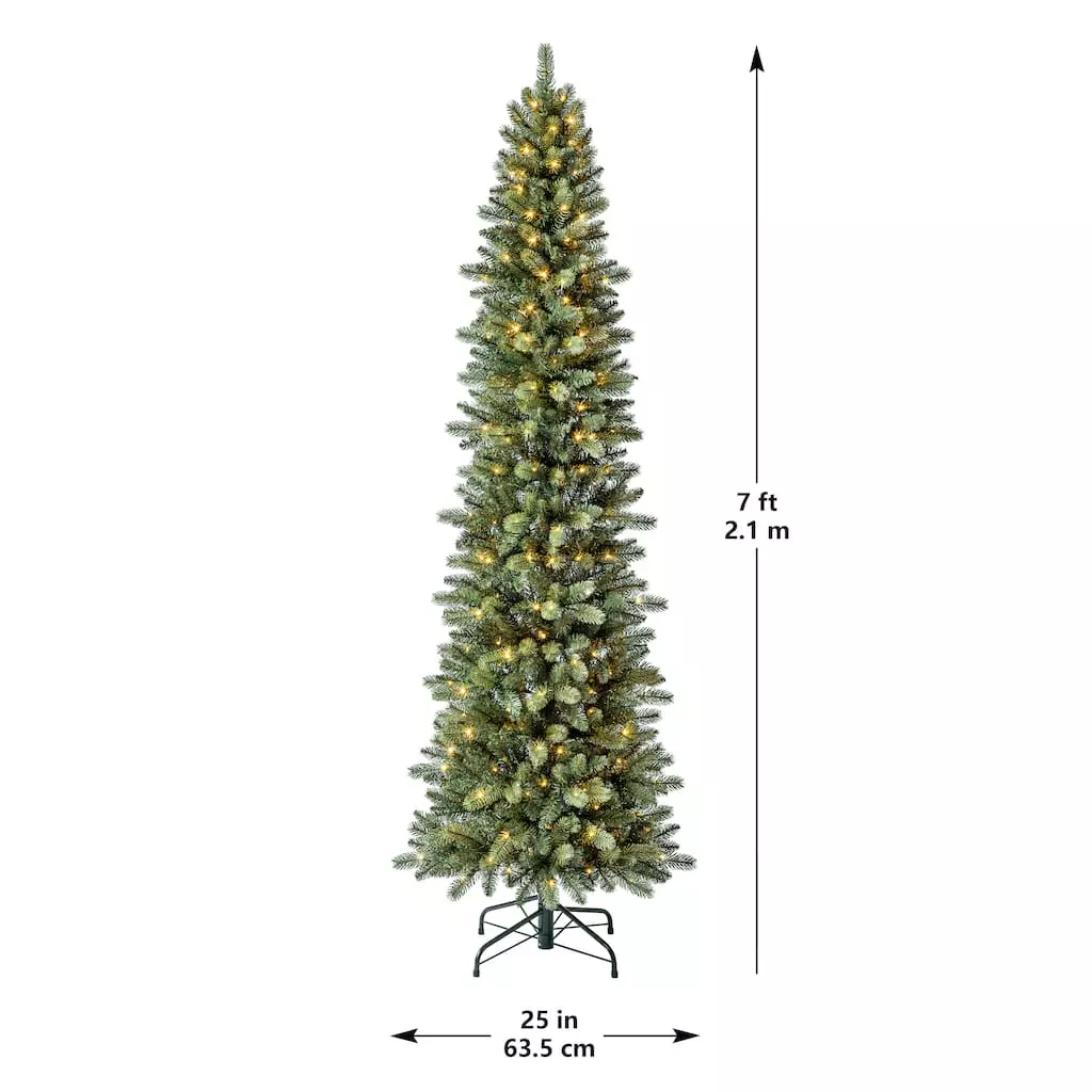 New ๐ 7ft. Pre-Lit Avalian Pencil Pine Artificial Christmas Tree, Warm White Fairy LED Lights by Ashland® โจ 8 New ๐ 7ft. Pre-Lit Avalian Pencil Pine Artificial Christmas Tree, Warm White Fairy LED Lights by Ashland® โจ - Image 6