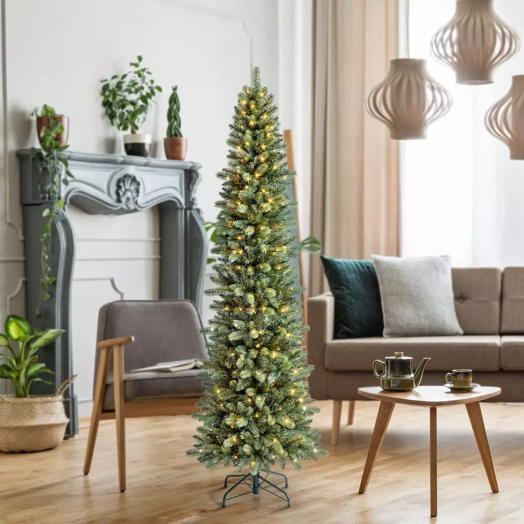 New ๐ 7ft. Pre-Lit Avalian Pencil Pine Artificial Christmas Tree, Warm White Fairy LED Lights by Ashland® โจ 10 New ๐ 7ft. Pre-Lit Avalian Pencil Pine Artificial Christmas Tree, Warm White Fairy LED Lights by Ashland® โจ - Image 8