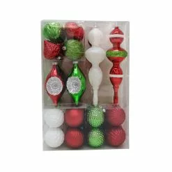 Cheap 👏 32ct. Red, White & Green Shatterproof Ornaments by Ashland® 👏