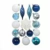 Top 10 🔥 40ct. Silver, White & Blue Shatterproof Christmas Ornament Set by Ashland® 🧨
