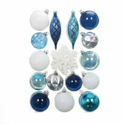 Top 10 🔥 40ct. Silver, White & Blue Shatterproof Christmas Ornament Set by Ashland® 🧨