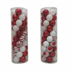 Outlet ❤️ Assorted 50ct. Red & White Ball Ornaments by Ashland® 💯
