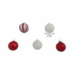 Outlet ❤️ Assorted 50ct. Red & White Ball Ornaments by Ashland® 💯 -Ashland Online Store 10672836 4