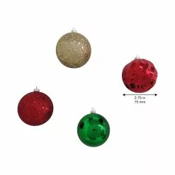 New ✨ Assorted 32ct. 3" Red, Green & Gold Shatterproof Ball Ornaments by Ashland® 🤩 -Ashland Online Store 10672846 4