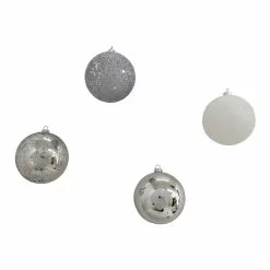 Hot Sale ✔️ Assorted 32ct. 3" Silver & White Shatterproof Ball Ornaments by Ashland® ⭐ -Ashland Online Store 10672849 2