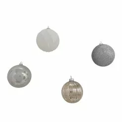 Hot Sale ✔️ Assorted 32ct. 3" Silver & White Shatterproof Ball Ornaments by Ashland® ⭐ -Ashland Online Store 10672849 3