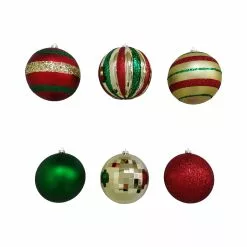 Outlet 💯 Assorted 6ct. 4.5" Red, Green & Gold Shatterproof Ball Ornaments by Ashland® ✔️ -Ashland Online Store 10672854 2