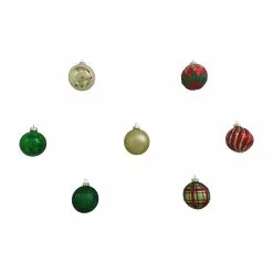 Hot Sale ✔️ Assorted Red, Green & Gold Plastic Round Ornaments by Ashland® ⌛ -Ashland Online Store 10672881 7