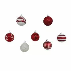 Best deal 😀 Assorted Red & White Plastic Round Ornaments by Ashland® 😉 -Ashland Online Store 10672886 5