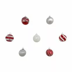 Best deal 😀 Assorted Red & White Plastic Round Ornaments by Ashland® 😉 -Ashland Online Store 10672886 7