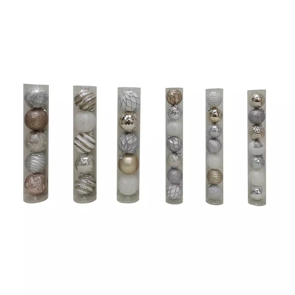 Top 10 ๐ฅ Assorted Silver & White Plastic Round Ornaments by Ashland® โ 3 Top 10 ๐ฅ Assorted Silver & White Plastic Round Ornaments by Ashland® โ