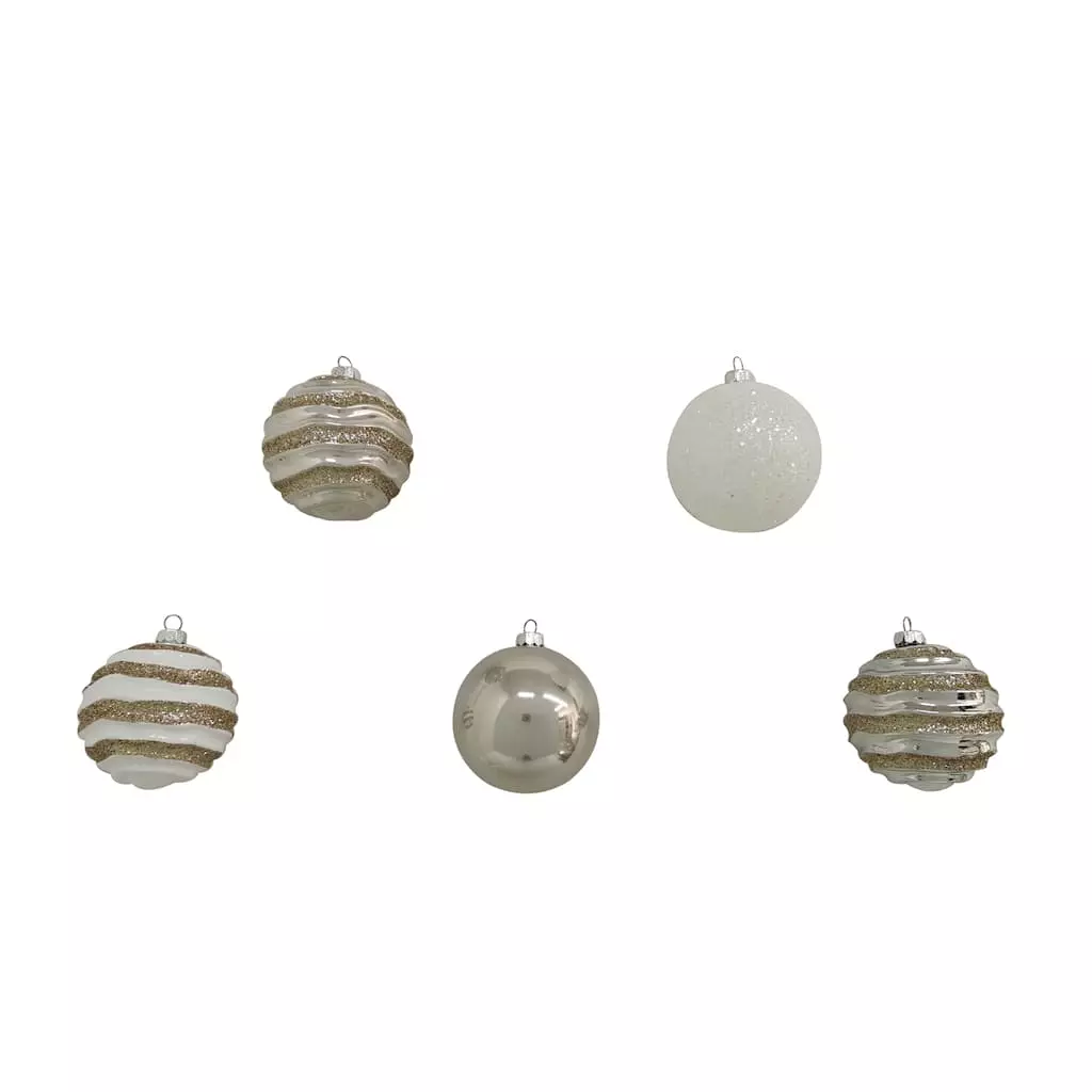 Top 10 ๐ฅ Assorted Silver & White Plastic Round Ornaments by Ashland® โ 5 Top 10 ๐ฅ Assorted Silver & White Plastic Round Ornaments by Ashland® โ - Image 3