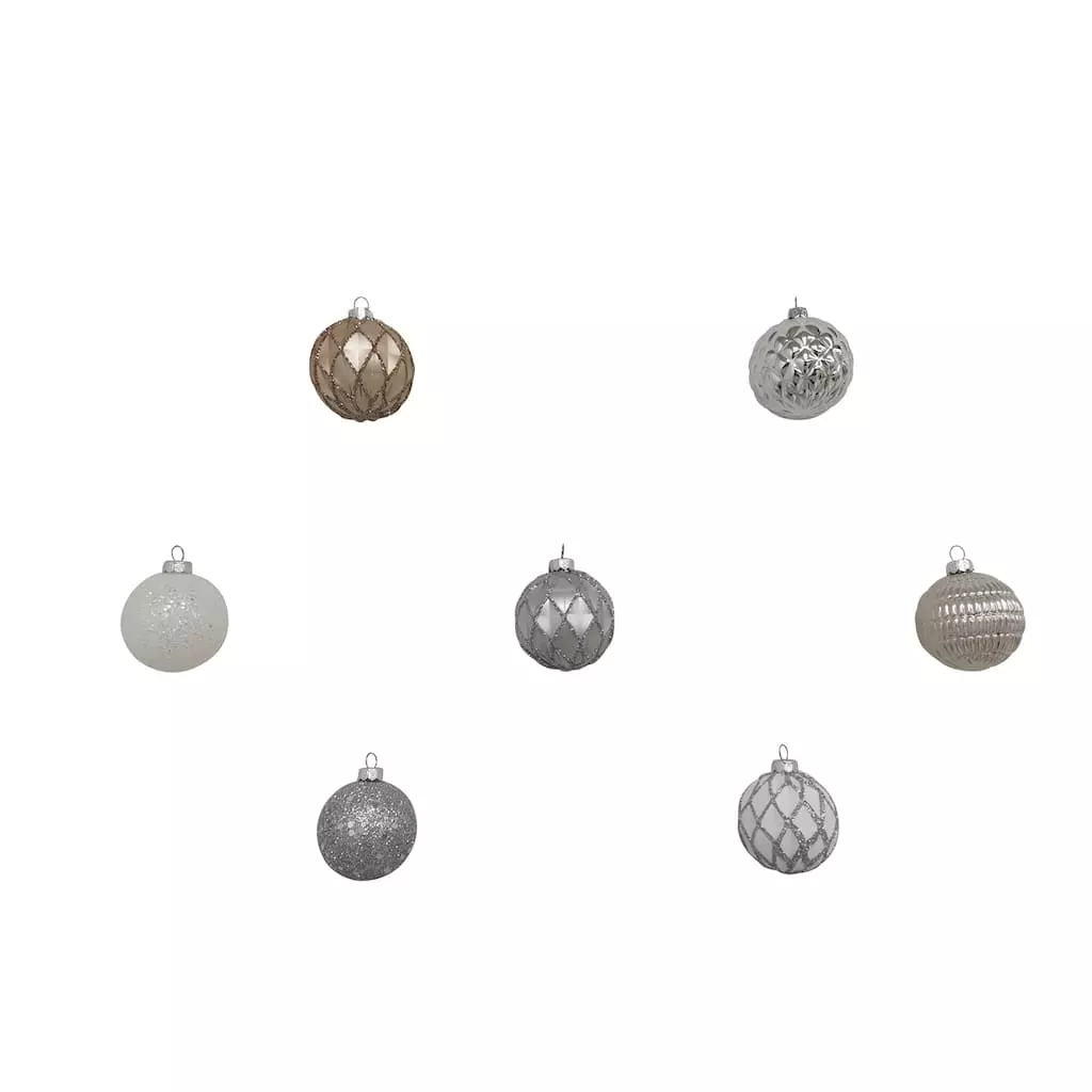 Top 10 ๐ฅ Assorted Silver & White Plastic Round Ornaments by Ashland® โ 7 Top 10 ๐ฅ Assorted Silver & White Plastic Round Ornaments by Ashland® โ - Image 5