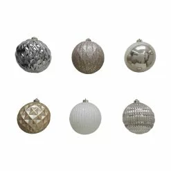 Deals 🔥 6ct. 6" Metallic Shatterproof Ball Ornaments by Ashland® 😉 -Ashland Online Store 10672903 2