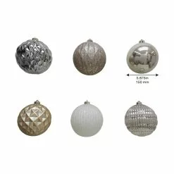 Deals 🔥 6ct. 6" Metallic Shatterproof Ball Ornaments by Ashland® 😉 -Ashland Online Store 10672903 3