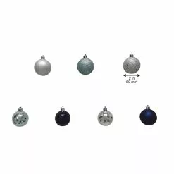 Hot Sale 😉 44ct. Silver & Blue Shatterproof Ball Ornaments by Ashland® ⌛ -Ashland Online Store 10672911 5