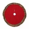 Buy 🎉 48" Red Cable Knit Tree Skirt with Brown Fur by Ashland® 😀 -Ashland Online Store 10672918 1