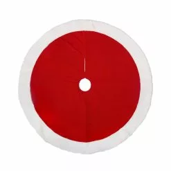 Wholesale ✨ 48" Red Tree 🥰 Skirt with White Fur by Ashland® 😍