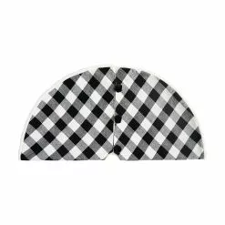 Hot Sale ✨ 48" Black & White Buffalo Check Tree ✔️ Skirt by Ashland® ✔️ -Ashland Online Store 10672923 3