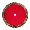 Promo ❤️ 48" Red Tree 🔔 Skirt with Leopard Trim by Ashland® ✨ -Ashland Online Store 10672932 1
