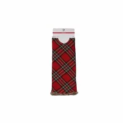 Coupon ⭐ 48" Red Plaid Tree Skirt with Fur by Ashland® ⌛ -Ashland Online Store 10672944 2
