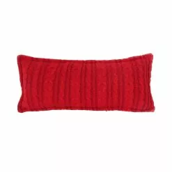 Best deal 💯 Red Cable Knit Lumbar Pillow by Ashland® 🔔