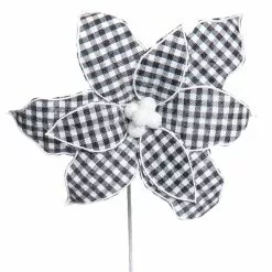 Flash Sale ❤️ Black & White Buffalo Check Poinsettia by Ashland® ✨ -Ashland Online Store 10673372 2
