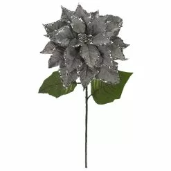 Best reviews of 😉 Silver Glitter Poinsettia Stem by Ashland® 🌟 -Ashland Online Store 10673375 2