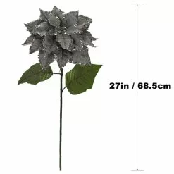 Best reviews of 😉 Silver Glitter Poinsettia Stem by Ashland® 🌟 -Ashland Online Store 10673375 4