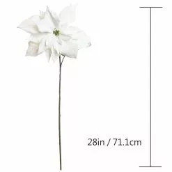 Outlet ✔️ White Velvet Poinsettia Stem by Ashland® 🛒 -Ashland Online Store 10673380 3