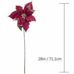 Buy 🔥 Mauve & Gold Poinsettia Stem by Ashland® 😍 -Ashland Online Store 10673447 3