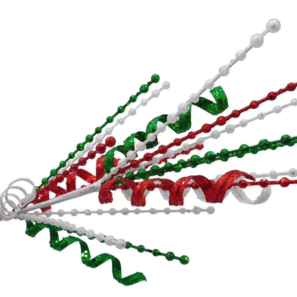 Budget ๐ Red, Green & White Glittered Berry Swirl Spray by Ashland® โจ 4 Budget ๐ Red, Green & White Glittered Berry Swirl Spray by Ashland® โจ - Image 2