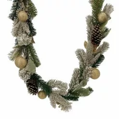 Budget 😉 6ft. Gold Ornament Pine & Laurel Leaf Garland by Ashland® 😀