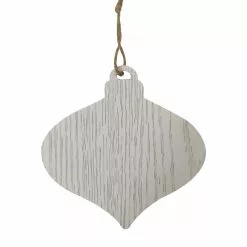 Outlet 🤩 5" White Onion Bulb Ornament by Michaels 🌟