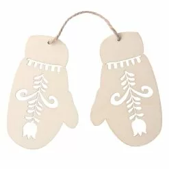 Brand new 🎉 4" DIY Unfinished Wood Mittens Ornament by Michaels ⭐