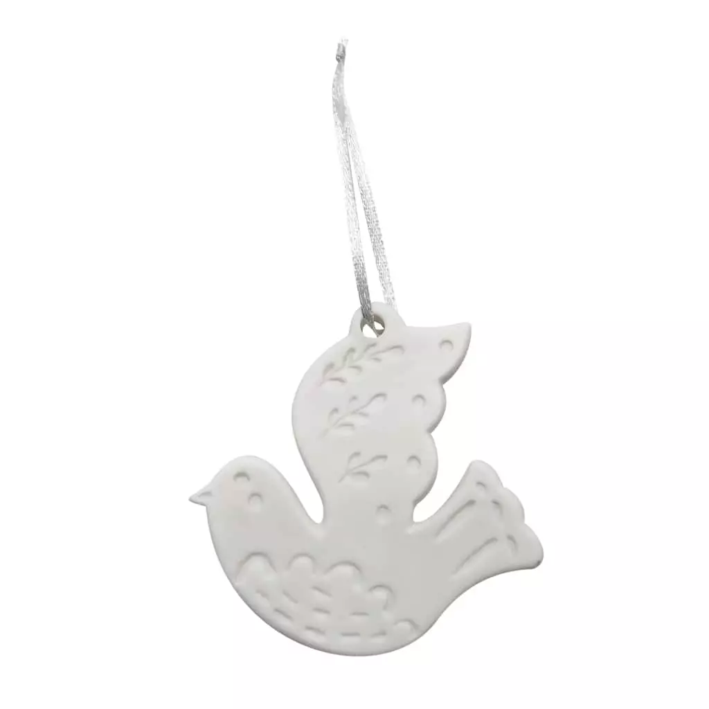 Buy ๐ 4" DIY Unfinished Ceramic Dove Ornament by Michaels ๐ 4 Buy ๐ 4" DIY Unfinished Ceramic Dove Ornament by Michaels ๐ - Image 2
