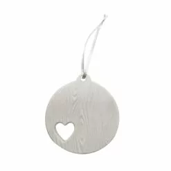 Promo ⭐ 4" Unfinished Ceramic Round Heart Ornament by Michaels ❤️
