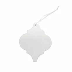 Buy ✨ 4" Unfinished Ceramic Tile Ornament by Michaels ❤️