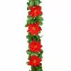 Brand new ⌛ 6ft. Red Velvet Poinsettia & Berry Chain Garland by Ashland® ⌛ 1 Brand new ⌛ 6ft. Red Velvet Poinsettia & Berry Chain Garland by Ashland® ⌛ -Ashland Online Store 10674682 1
