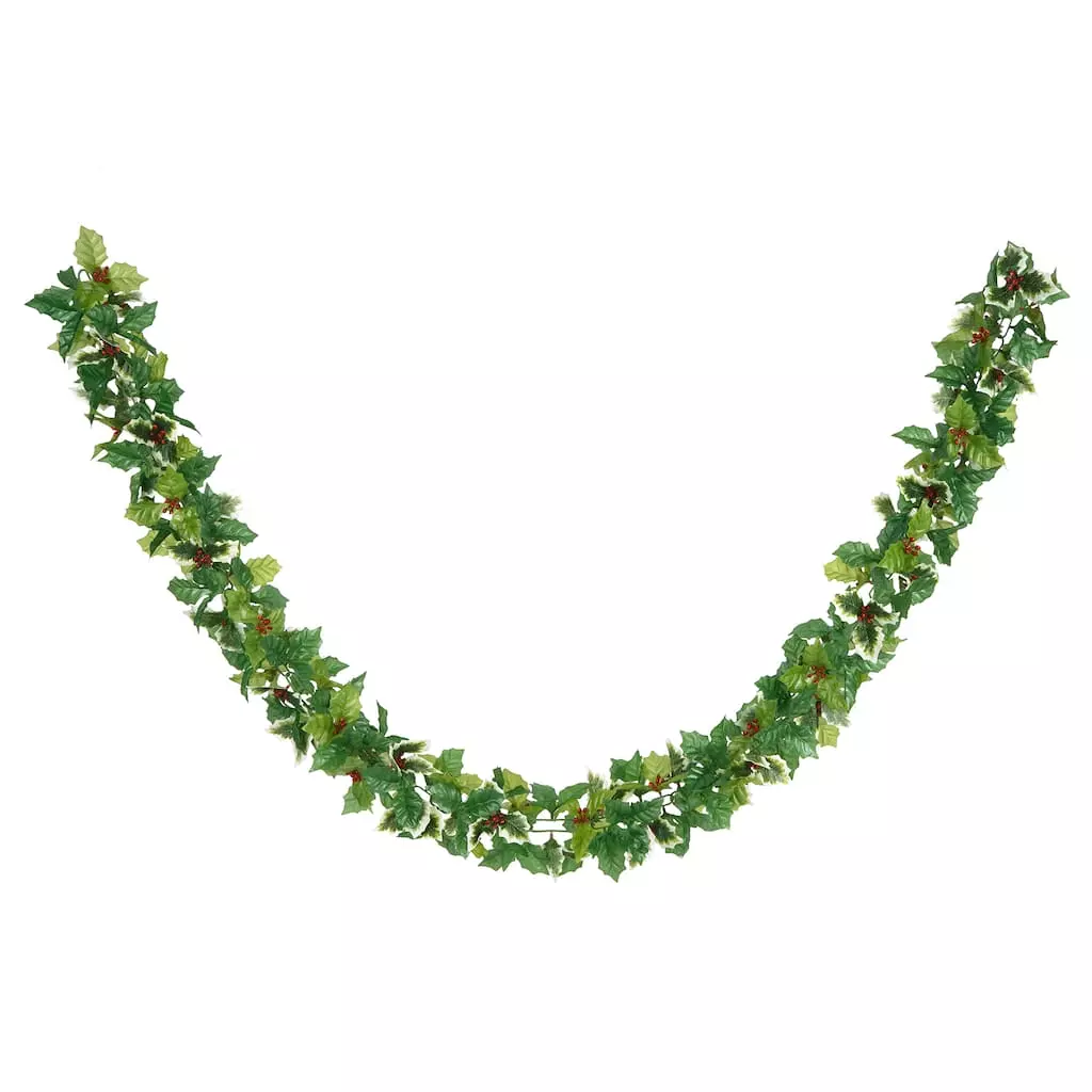 New ⭐ 6ft. Holly Berry Chain Garland by Ashland® ✔️ 4 New ⭐ 6ft. Holly Berry Chain Garland by Ashland® ✔️ - Image 2