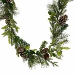 Buy 🎁 6ft. Holly & Pinecone Garland by Ashland® 🔥