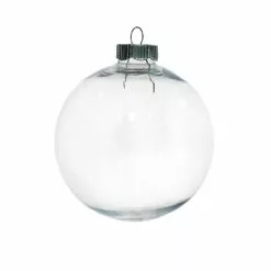 Cheap ❤️ Christmas 3.5" Clear Plastic Ball Ornament by Michaels ⌛