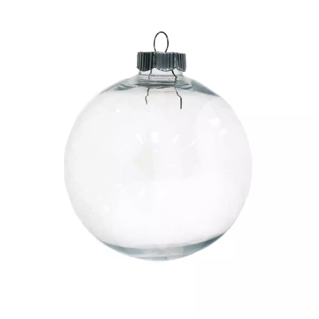 Cheap ❤️ Christmas 4" Clear Plastic Ball Ornament by Michaels ✨ 3 Cheap ❤️ Christmas 4" Clear Plastic Ball Ornament by Michaels ✨