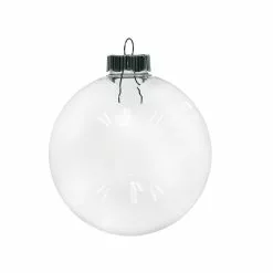 Discount ⭐ Christmas 4" Clear Plastic Disc Ornament by Michaels ⌛