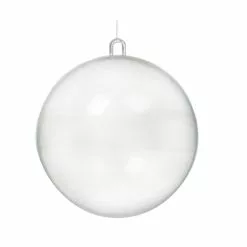Buy 😍 4" Clear Plastic Ball Ornament by Michaels 🌟