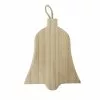 Buy 👍 4.5" Unfinished Wood Bell Ornament by Michaels 👏