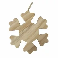 Wholesale ❤️ 4.5" Unfinished Wood Snowflake Ornament by Michaels 👍