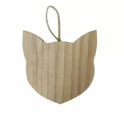 Promo ⌛ 4" Unfinished Wood Cat Ornament by Michaels 🧨