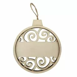 Top 10 😉 4.5" Unfinished Wood Round Swirl Ornament by Michaels 🎁